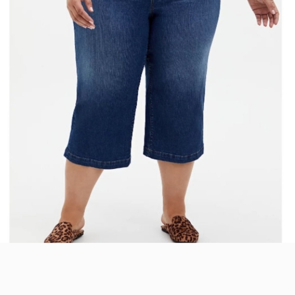 Torrid Jeans | Crop High Rise Wide Leg Jean - Picture 5 of 6